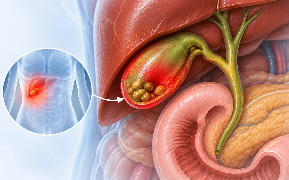 Vesícula inflamada